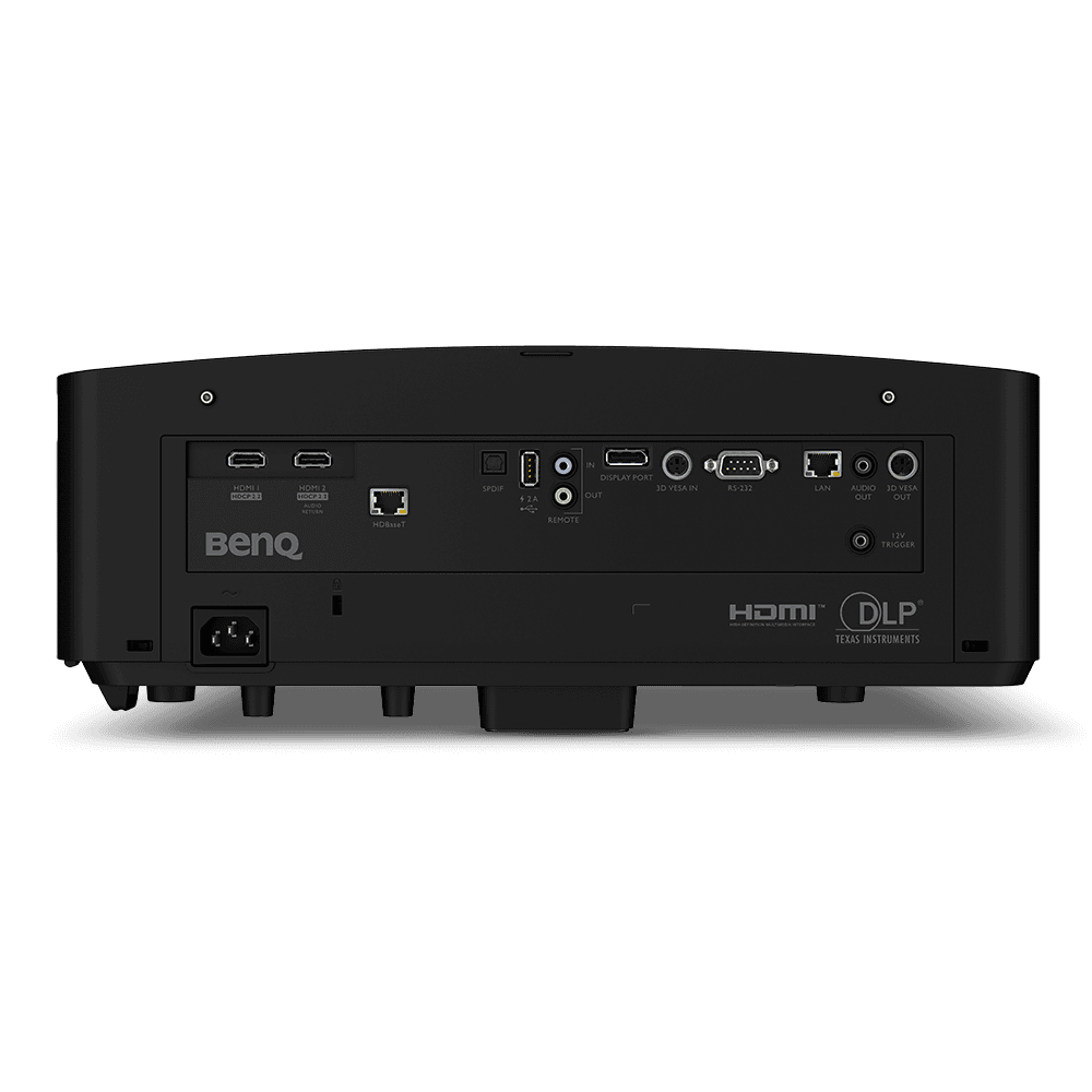 BenQ LK954ST projector, rear connections panel