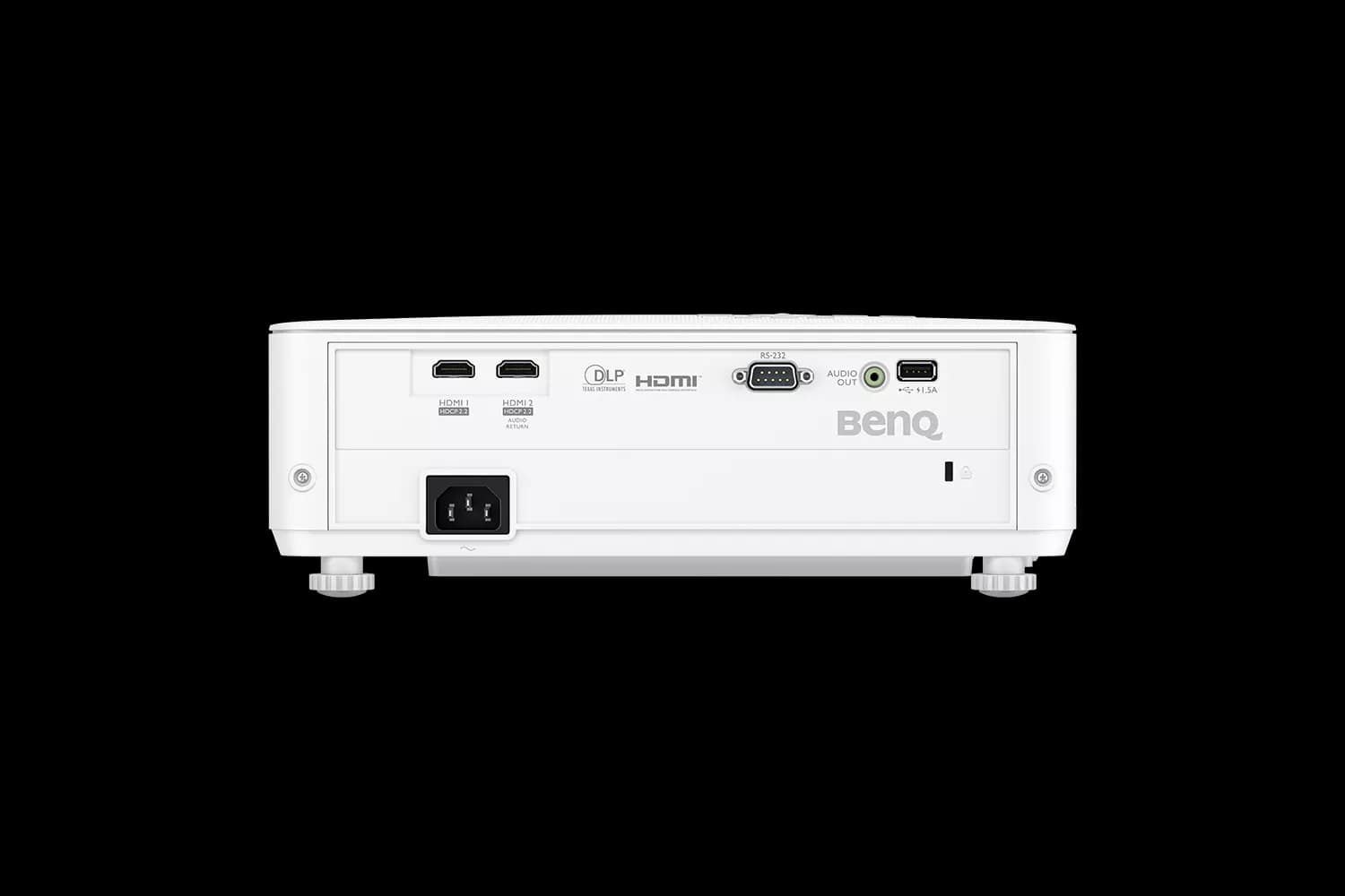 BenQ TK700 projector, rear connections view