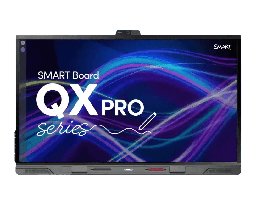 SMART Board QX Pro series interactive display — generic series chassis/software image, not size-specific to the 65" SBID-QX265-P