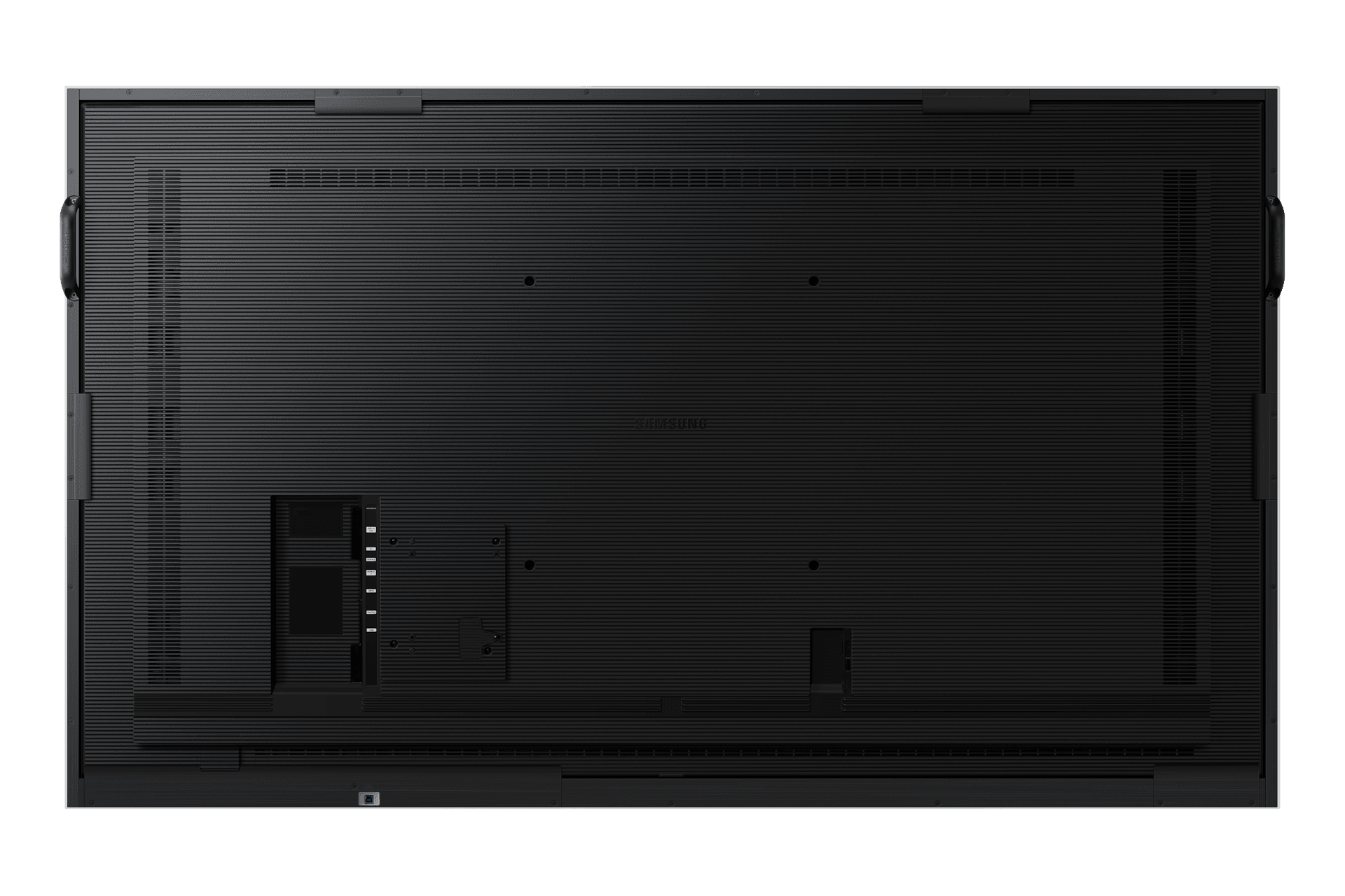 Samsung WM75B Flip Pro (LH75WMBWLGCXEN) rear view showing connectivity panel and mounting points