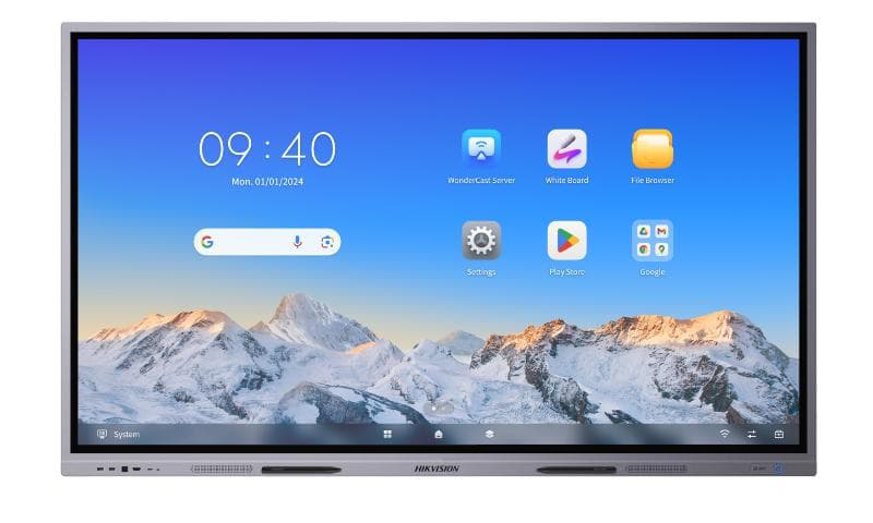 Hikvision DS-D5C75RB/A 75-inch 4K interactive display, front view