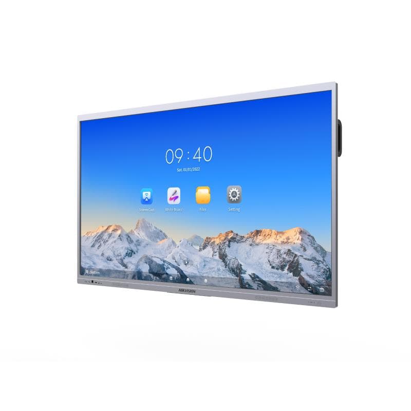 Hikvision DS-D5C75RB/A interactive display, left angle