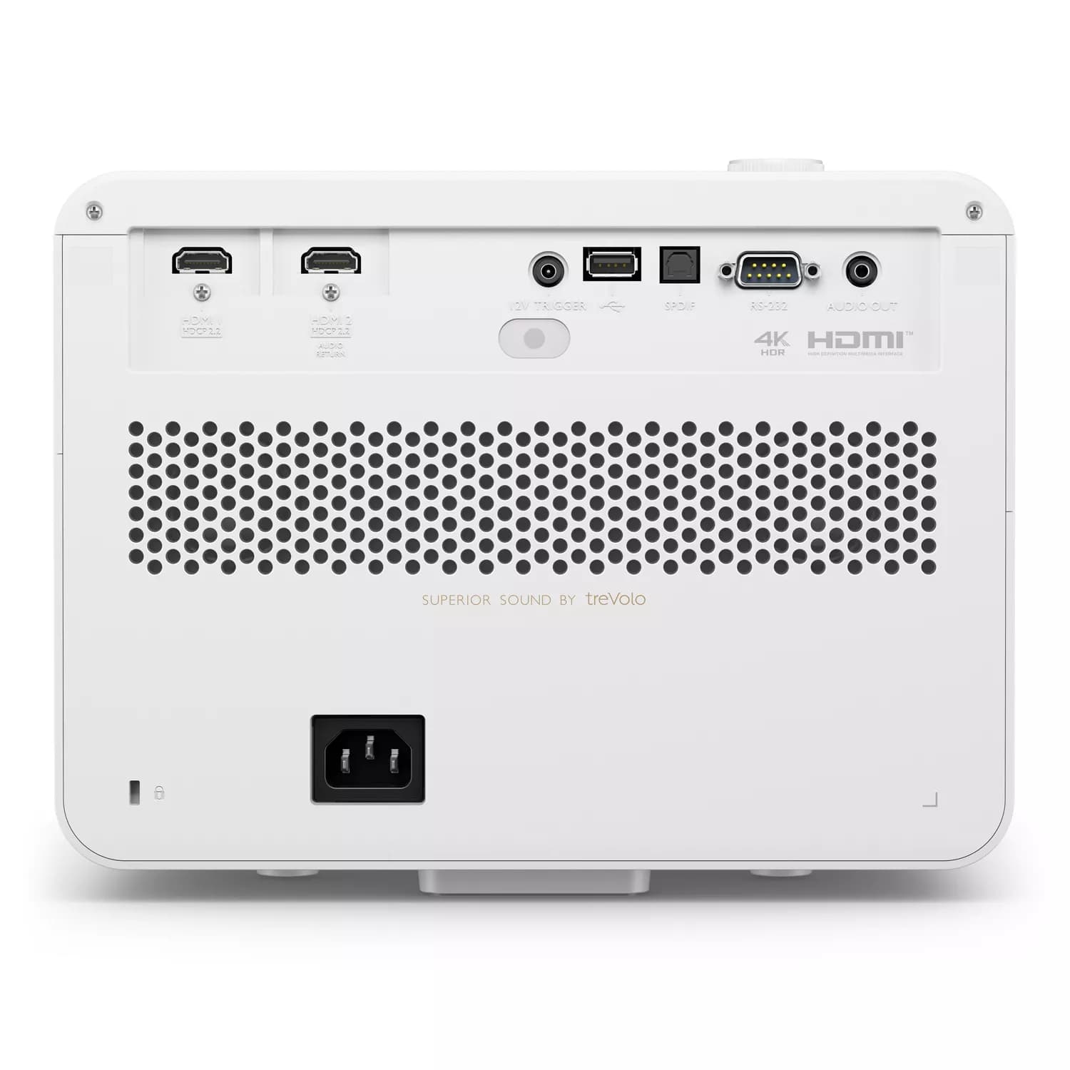 BenQ X3100i projector, rear connections view