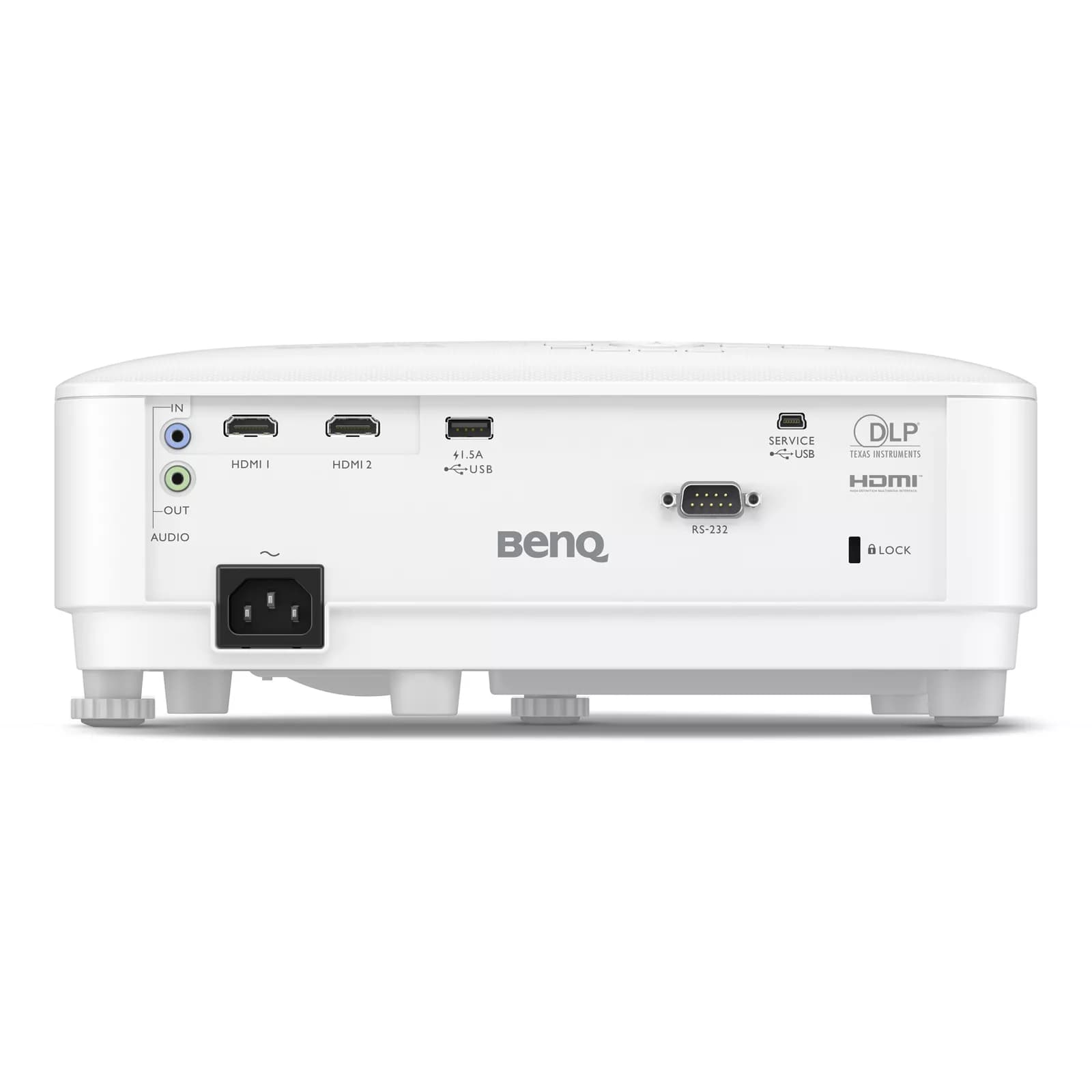 BenQ TH575i Full HD projector, rear view showing HDMI and USB ports