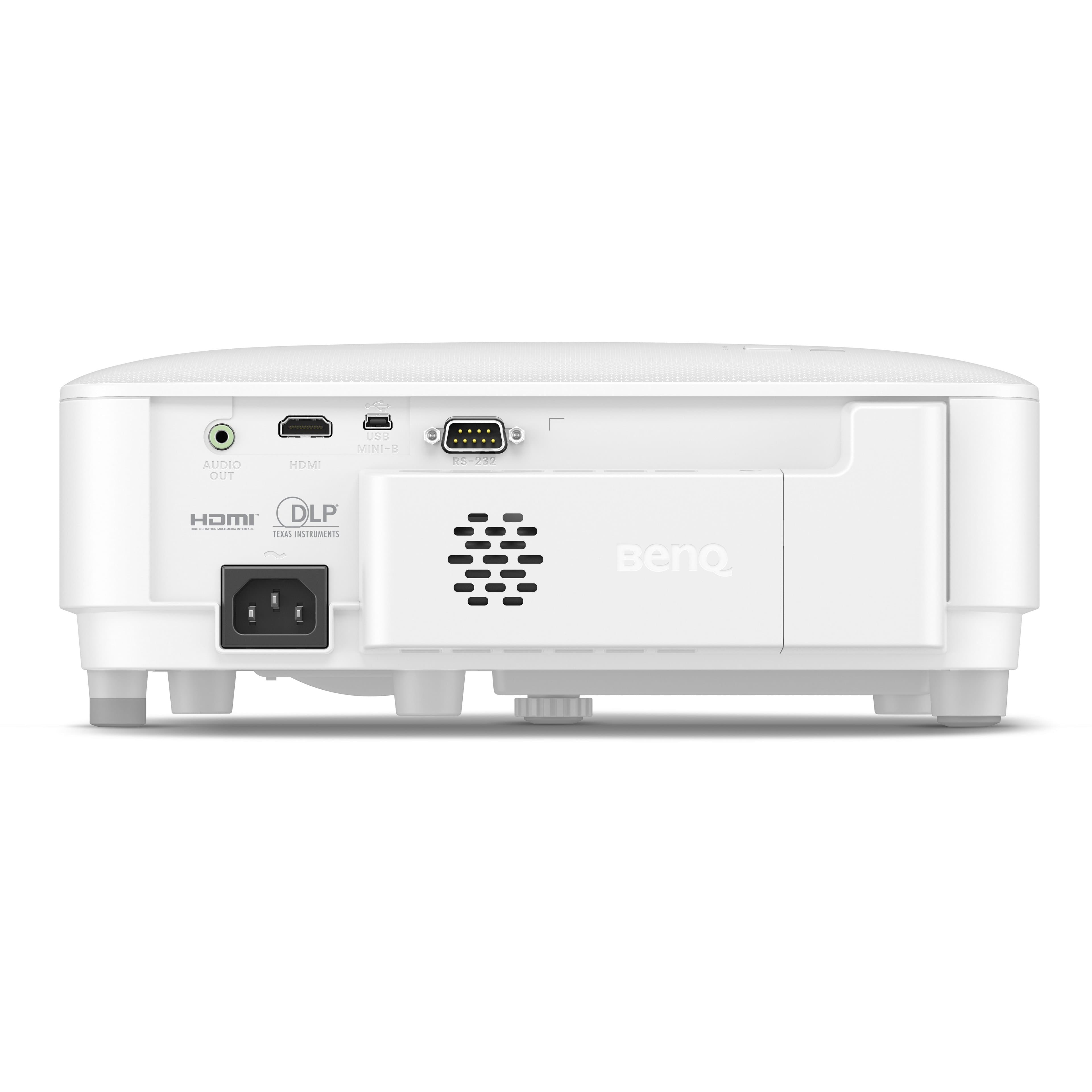 BenQ MH560C projector, rear connections panel