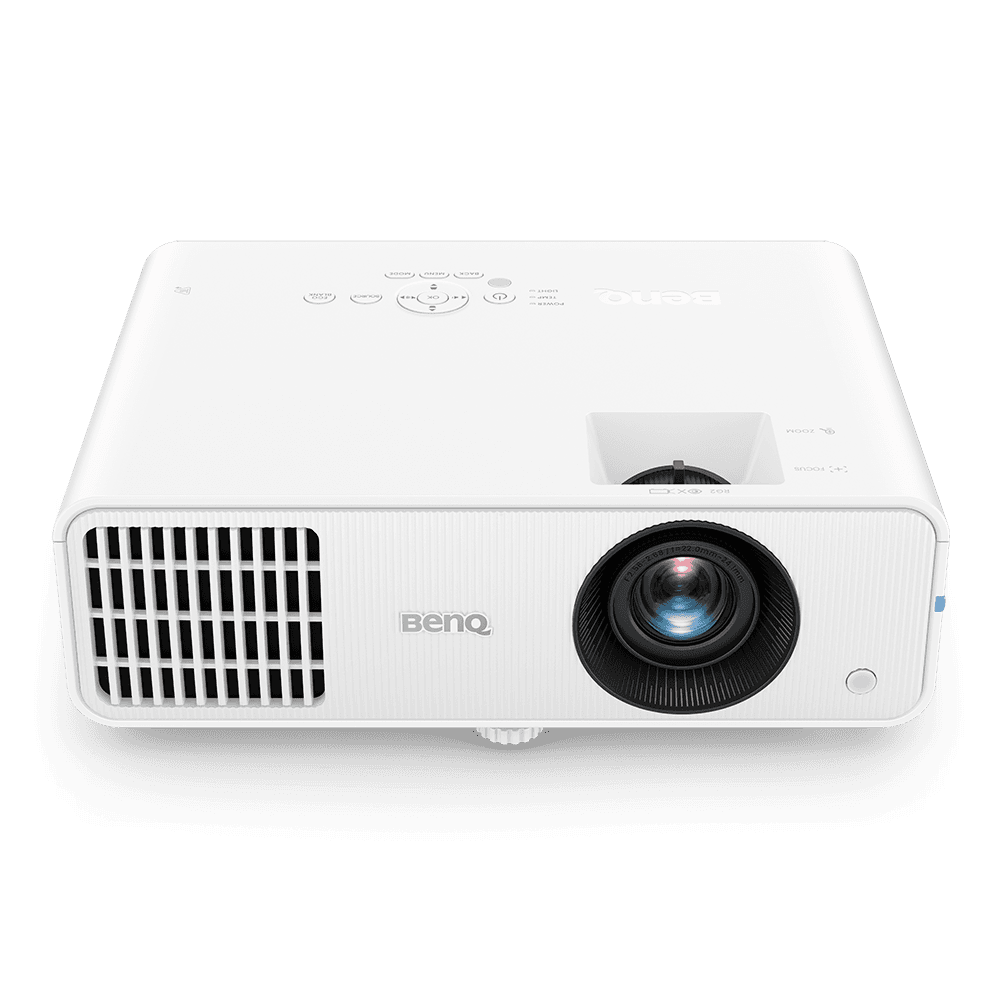 BenQ LW550 projector, three-quarter front view