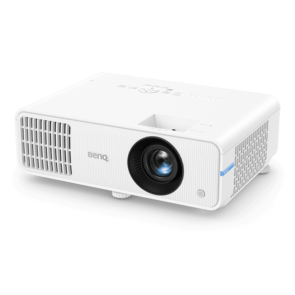 BenQ LW550 projector, three-quarter left view