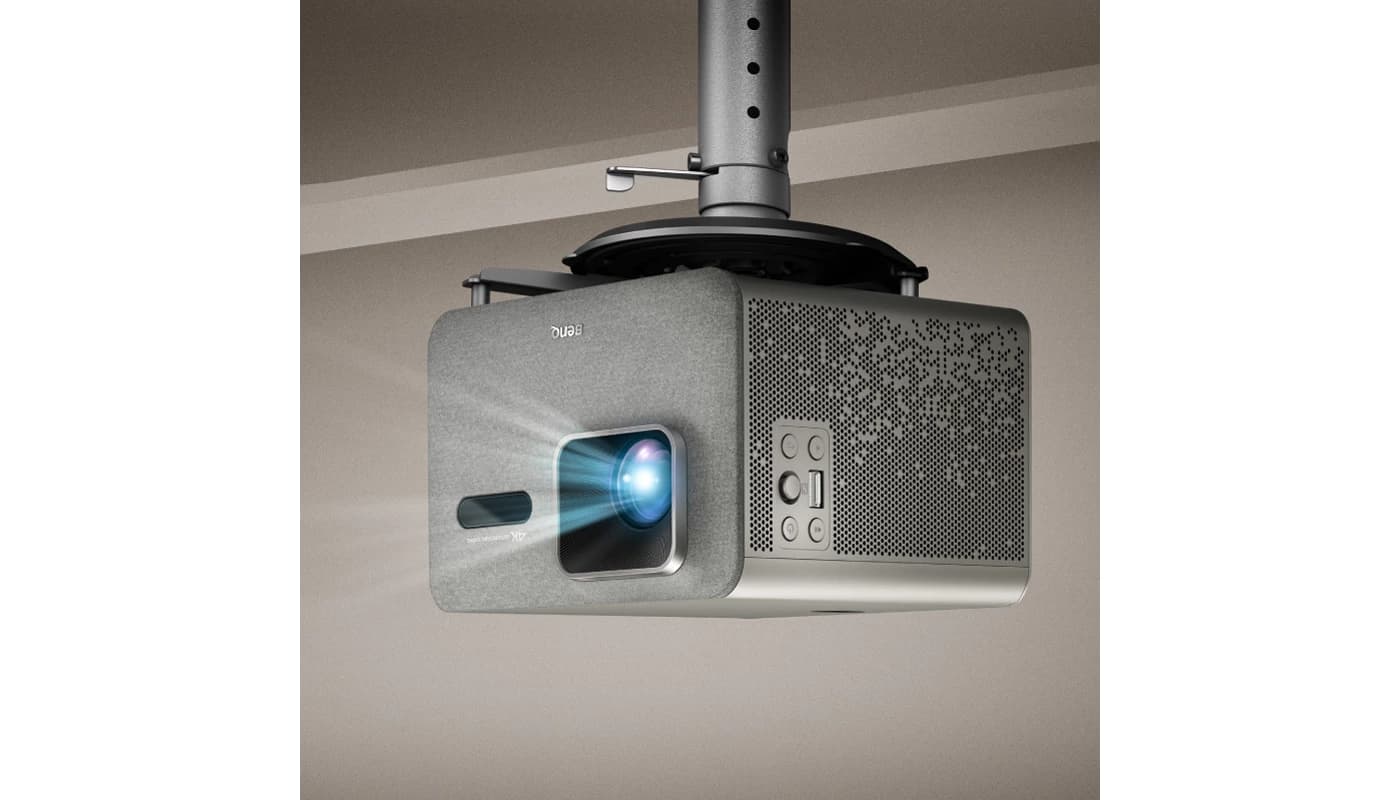 BenQ TK705STi projector, ceiling mounted view