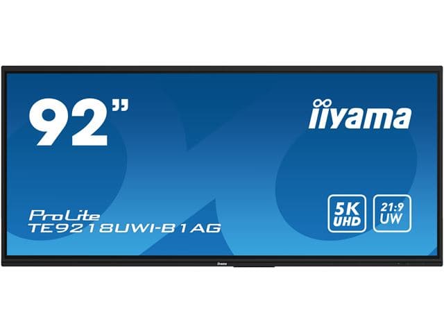 iiyama ProLite TE9218UWI-B1AG 91.5 inch signage touchscreen front view