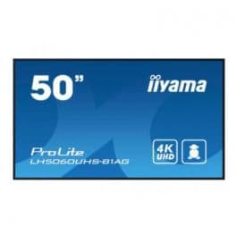 iiyama LH5060UHS-B1AG Signage Display Digital A-board 125.7 cm (49.5") LED Wi-Fi 500 cd/m² 4K Ultra HD Black Built-in processor Android 11 24/7