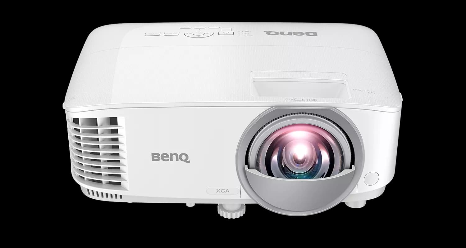 BenQ MX825STH projector, three-quarter front view