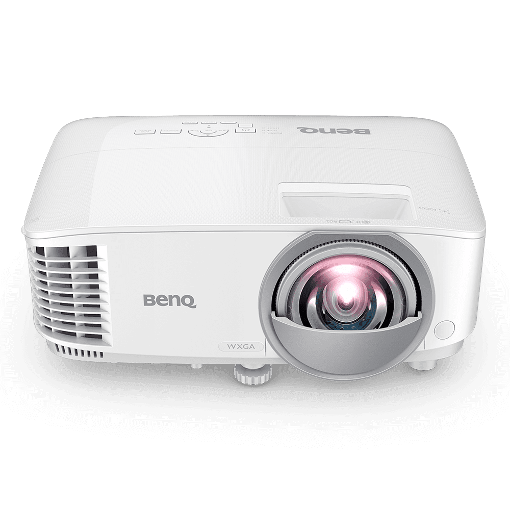 BenQ MW809STH short throw projector, three-quarter front view