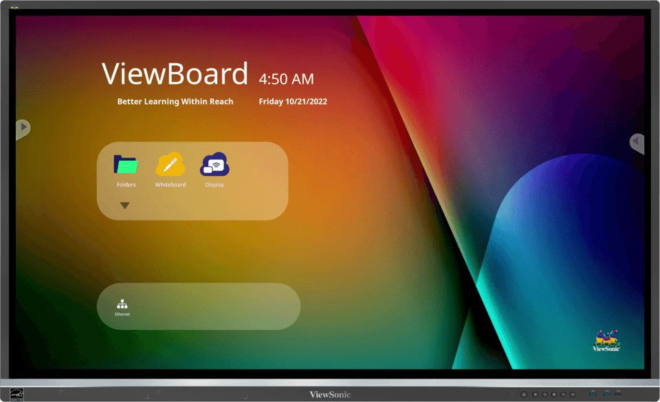 ViewSonic IFP5550-5 55 inch ViewBoard front view
