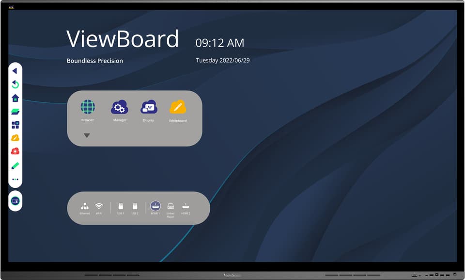 ViewSonic IFP7562 75 inch ViewBoard front view