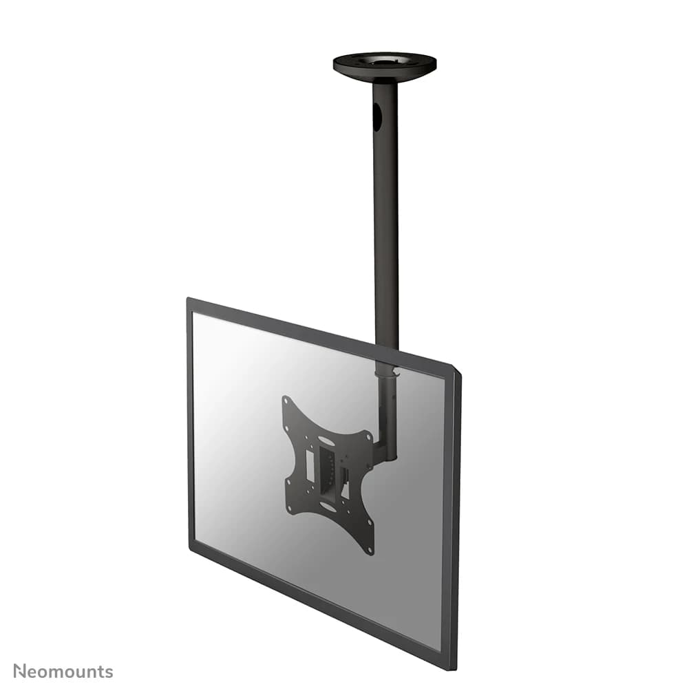 Neomounts FPMA-C060BLACK monitor ceiling mount - 30 kg - 25.4 cm (10) - 101.6 cm (40) - 75 x 75 mm - 200 x 200 mm - 500