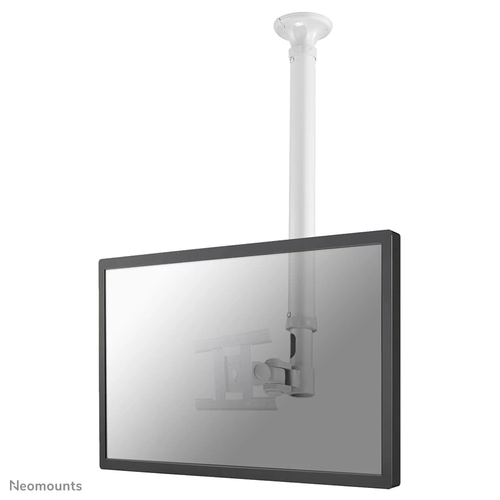 Neomounts FPMA-C100WHITE monitor ceiling mount - 12 kg - 25.4 cm (10) - 76.2 cm (30) - 75 x 75 mm - 200 x 100 mm - 790 -